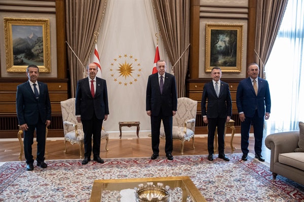 Cumhurbaşkanı Tatar,Erdoğan ile görüşüyor