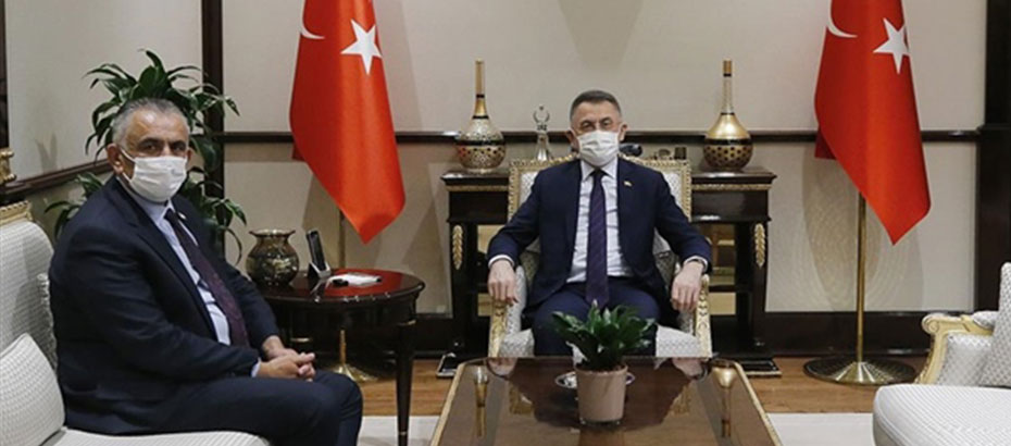 Bakan Çavuşoğlu, TC Cumhurbaşkanı Yardımcısı Oktay ile görüştü