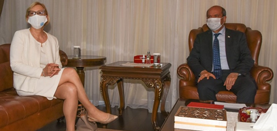 Cumhurbaşkanı Tatar, BM’nin Kıbrıs’taki özel temsilcisi Spehar ile görüştü