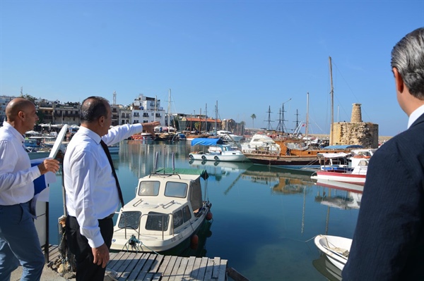 Girne Limanı’nı iyileştirilme projesinin ilk etabına başlandı