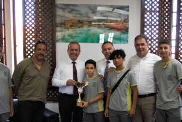 Ataoğlu, Türkiye şampiyonu olan Çanakkale Ortaokulu öğrencilerini kabul etti