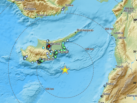 Kıbrıs’ta deprem!