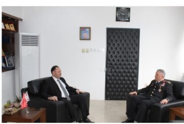 Orgeneral Çardakcı, İçişleri Bakanı Ziya Öztürkler’İ ziyaret etti