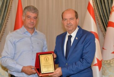 Cumhurbaşkanı Tatar, Karaoğlanoğlu Spor Kulübü yönetimini kabul etti