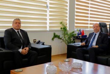 Tatar, Gazimağusa Belediye Başkanı İsmail Arter’i ziyaret etti
