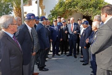 Tatar Mardin’den gelen Kıbrıs gazilerini kabul etti