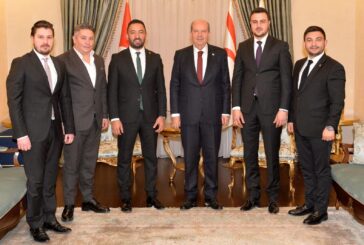Cumhurbaşkanı Ersin Tatar, İznik Genç İş Adamları Derneği heyetini kabul ederek görüştü