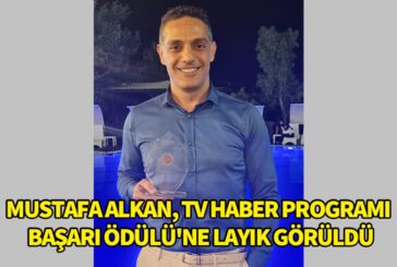 Mustafa Alkan, TV Haber Programı Başarı Ödülü'ne layık görüldü