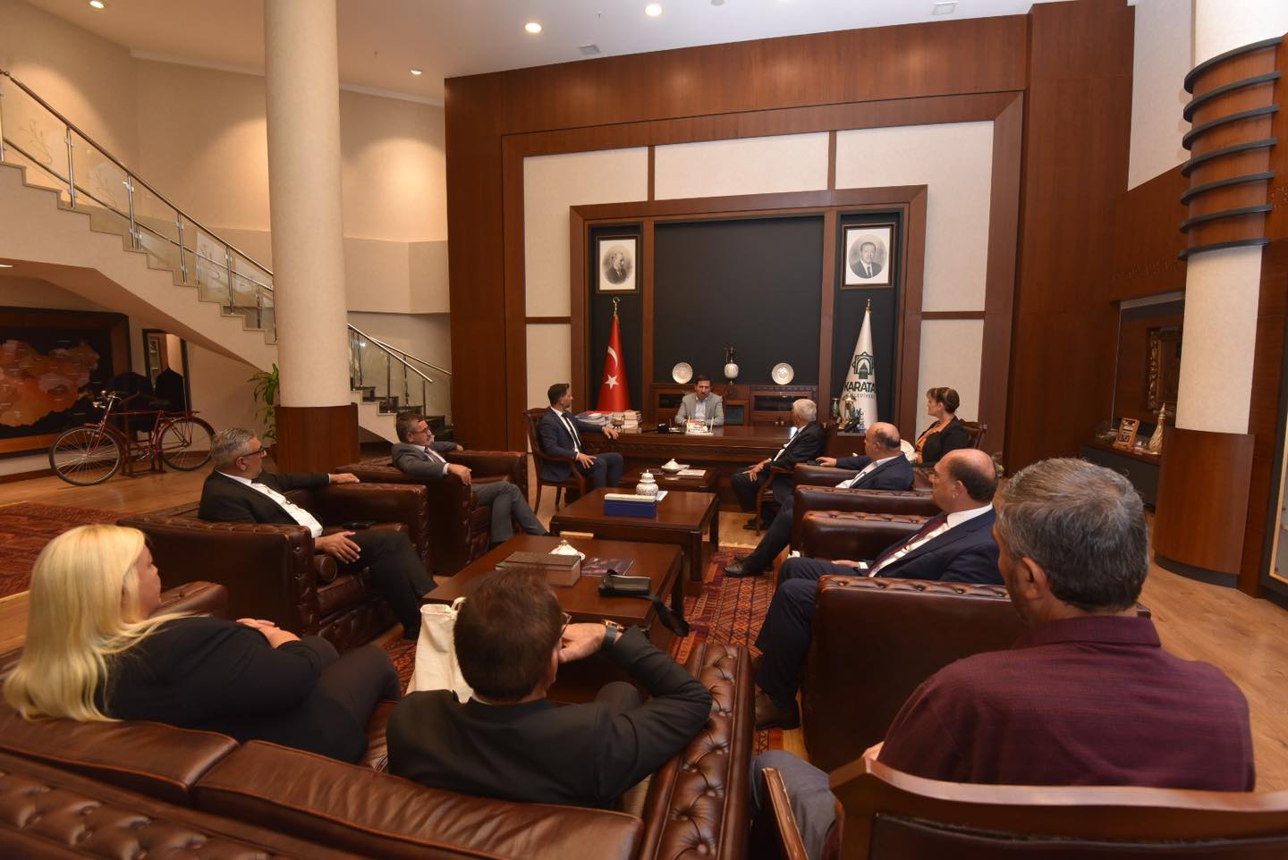 Belediyeler Birliği heyeti Konya’da Karatay Belediye Başkanı Kılca ile biraraya geldi