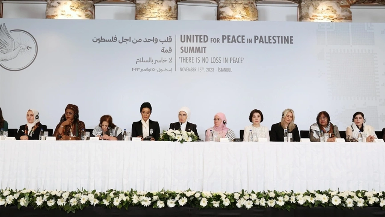 Emine Erdoğan ile “first lady”lerden Filistin için dünyaya ortak çağrı