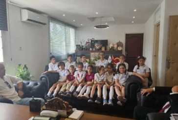 Çatalköy-Esentepe Belediye Başkanı Kırok, Çatalköy İlkokulu öğrencilerini kabul etti