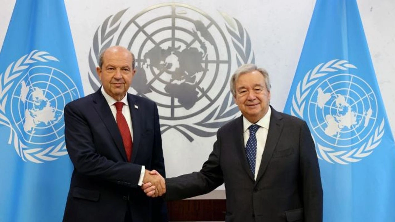 Cumhurbaşkanı Tatar BM Genel Sekreteri Guterres ile görüştü