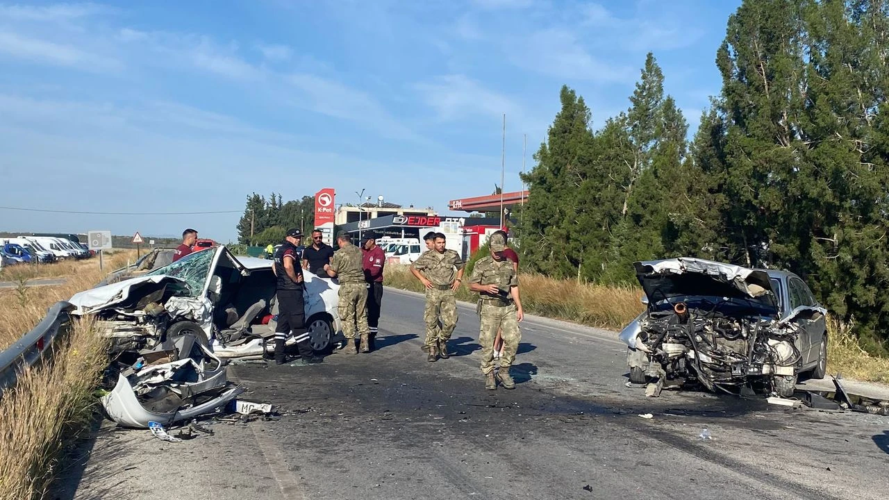 Ercan- İskele anayolunda trafik kazası: 2 ağır yaralı