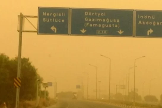 Tozlu hava yeniden geliyor Kuzey Afrika üzerinden taşınan toz zerreciklerinin bölgede hava kirliliği yaratması bekleniyor